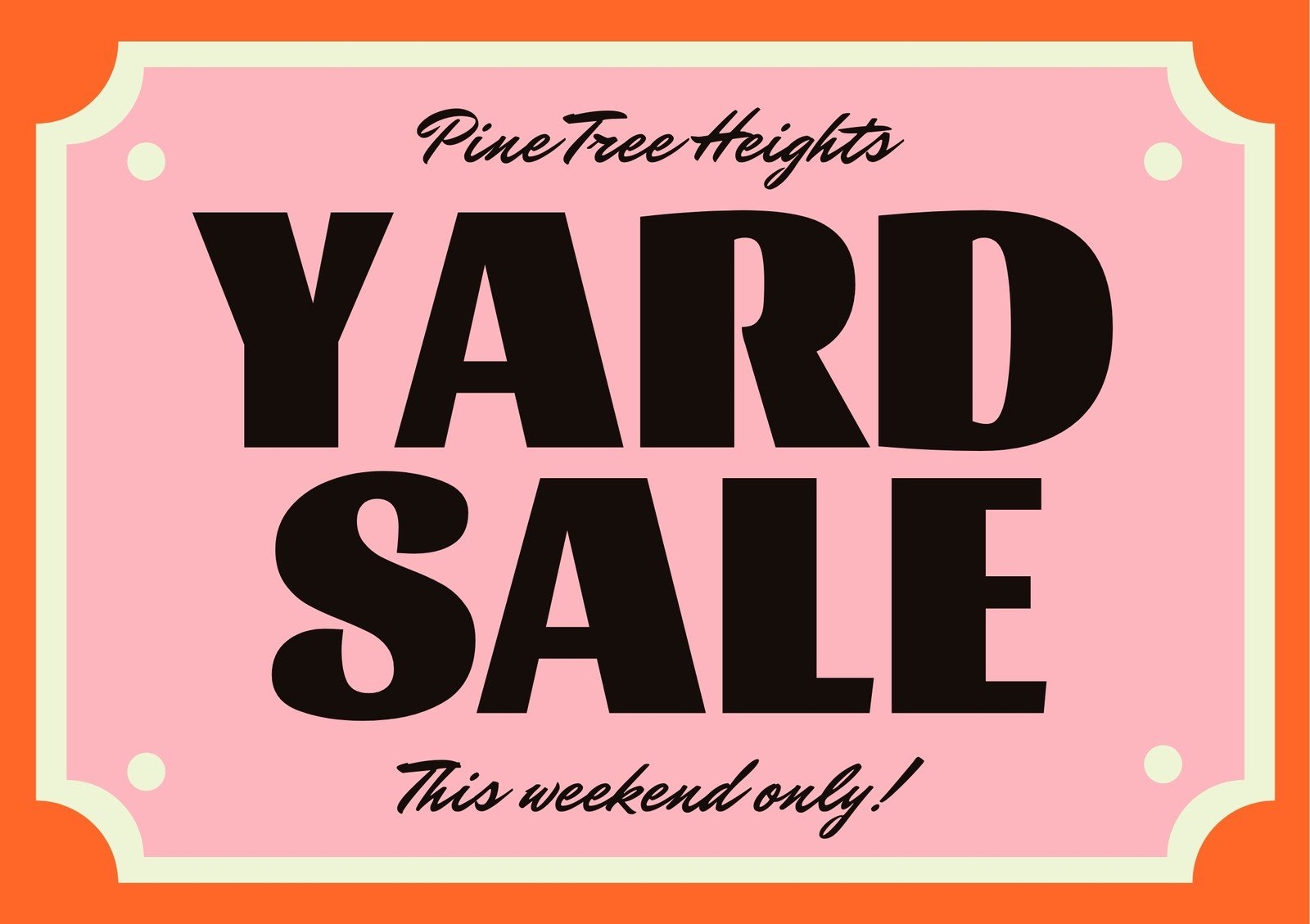 Free Printable Customizable Yard Sale Sign Templates Canva Free Printable Customizable Yard Sale Sign Templates Canva