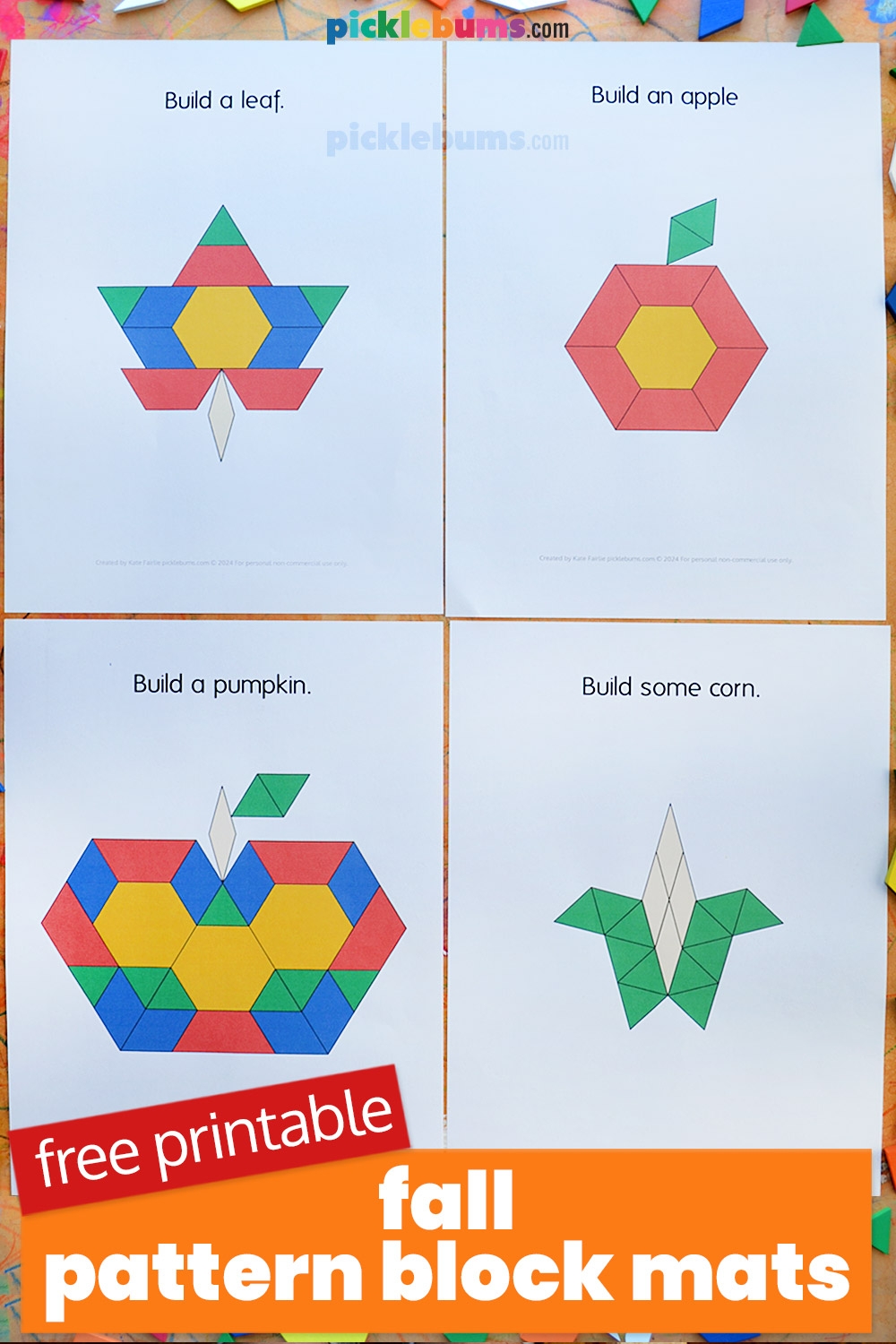 Pattern Block Templates Free Printable