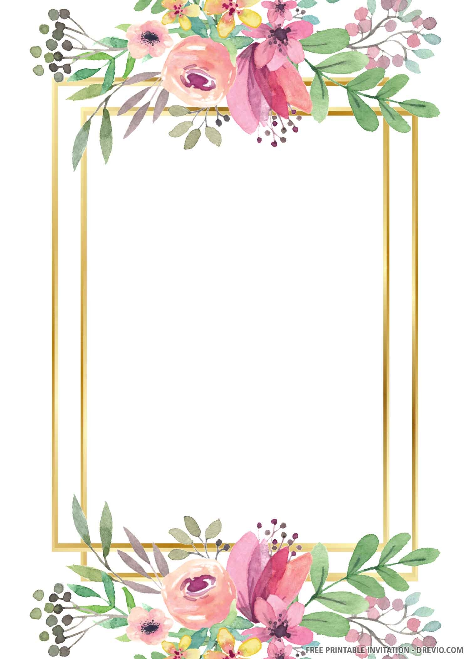 Templates For Invitations Free Printable