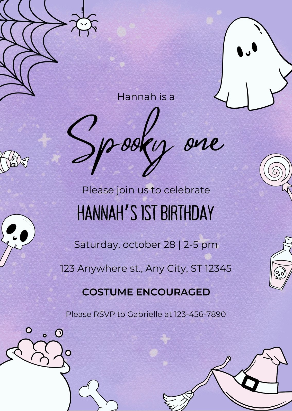 Free Printable Halloween Invitation Templates