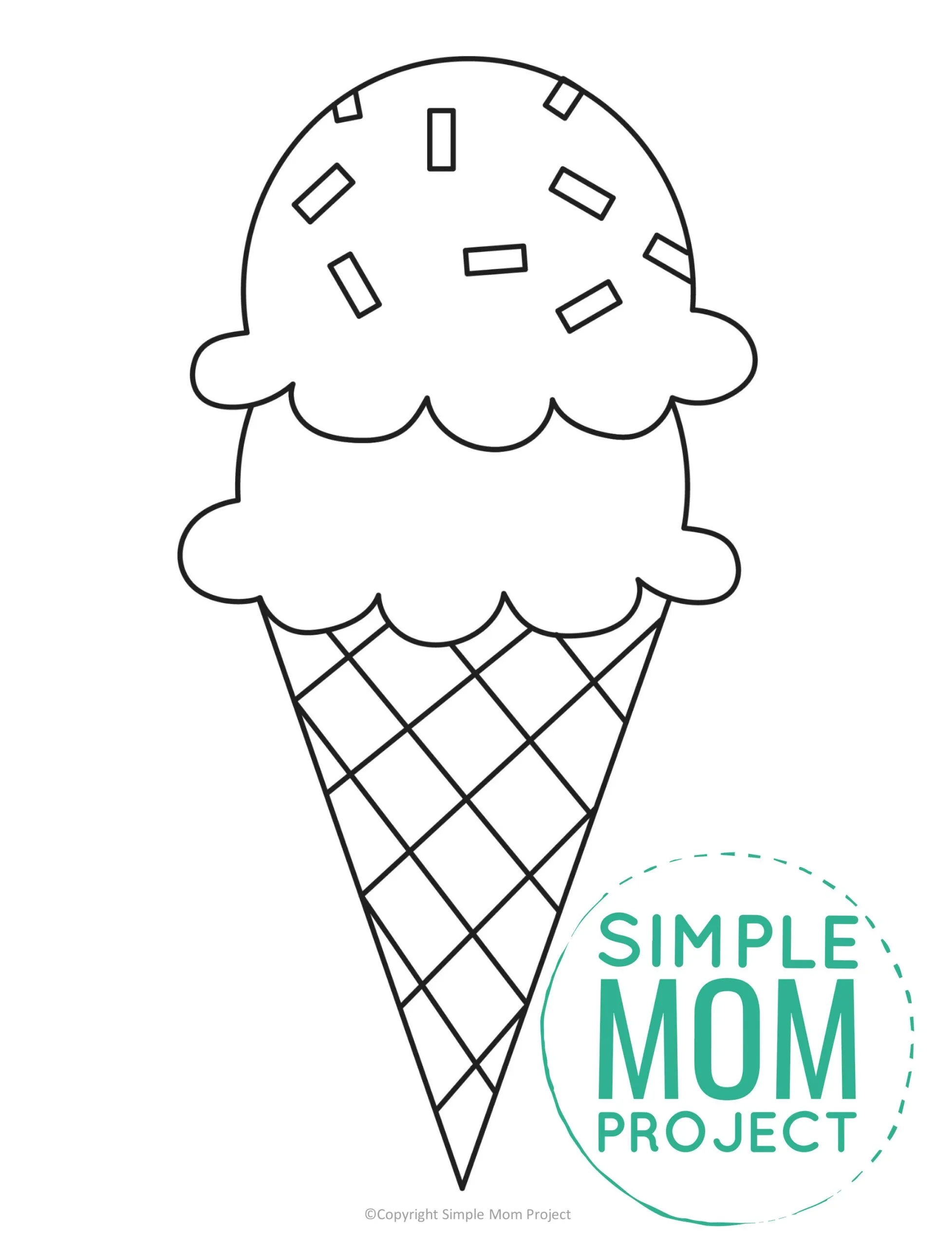 Free Printable Ice Cream Cone Templates Free Printable Ice Cream Cone Templates