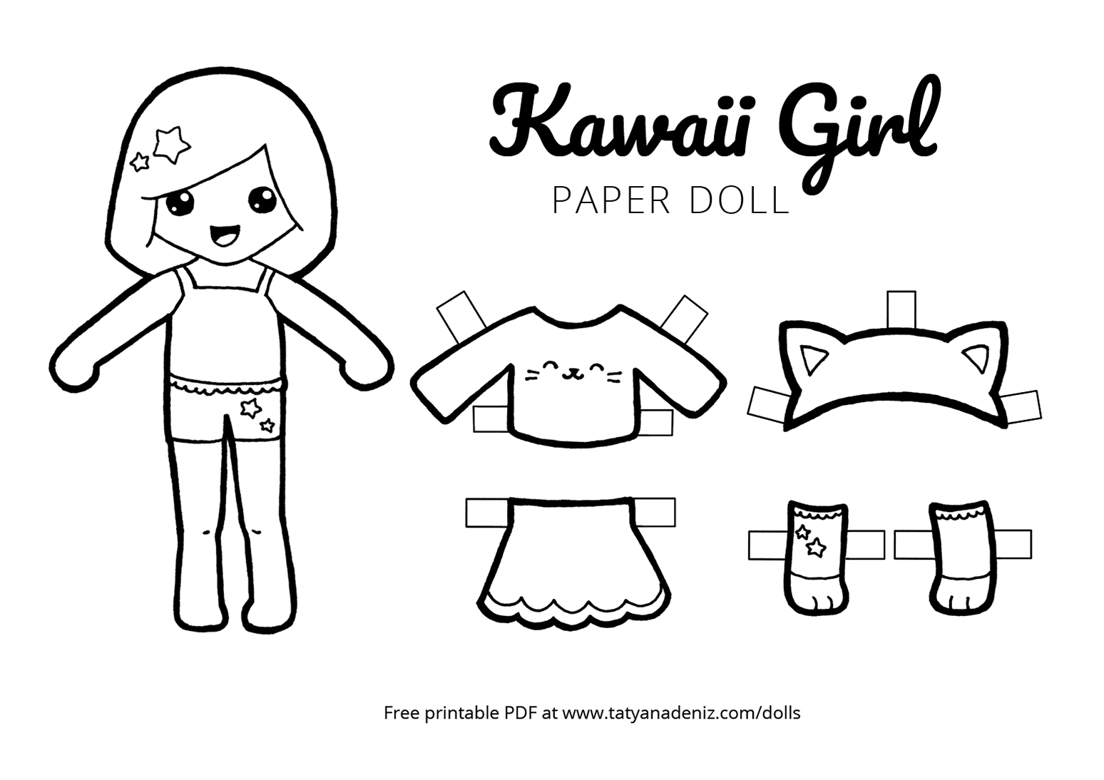 Paper Doll Printable Templates Free