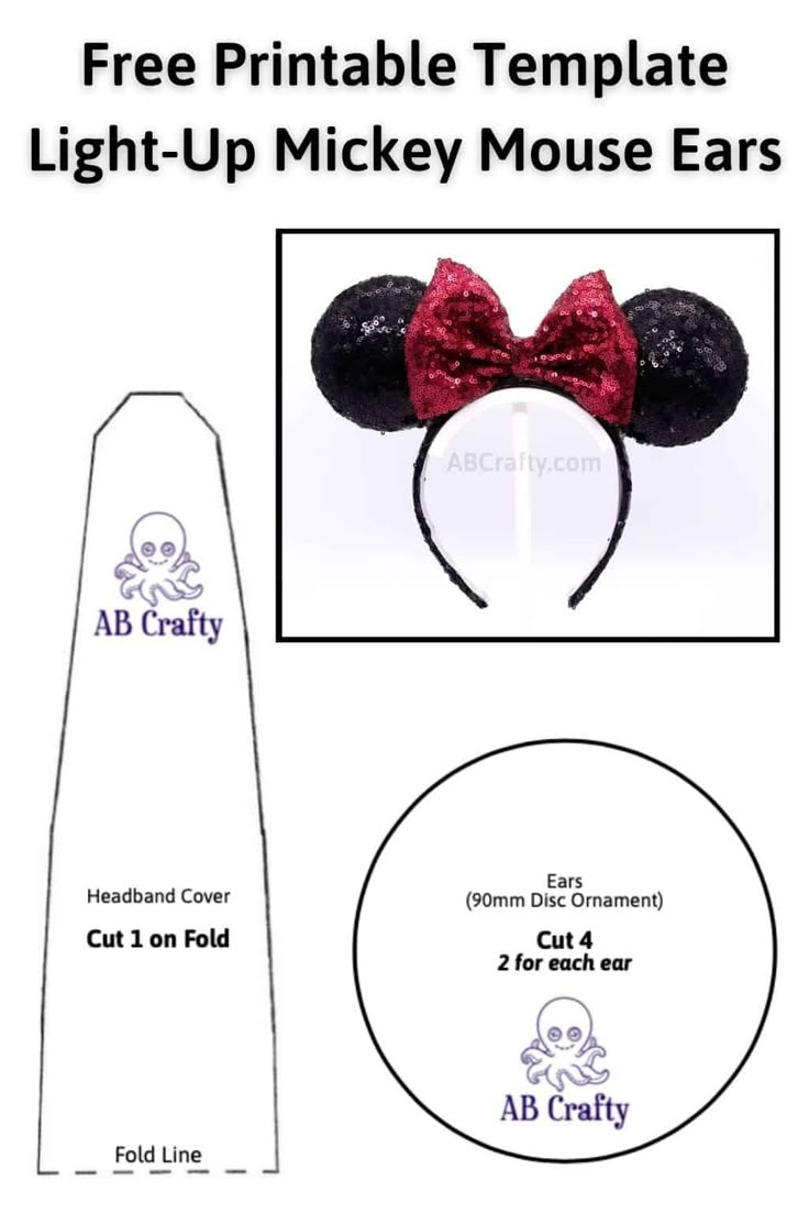 Free Printable Minnie Mouse Ears Templates