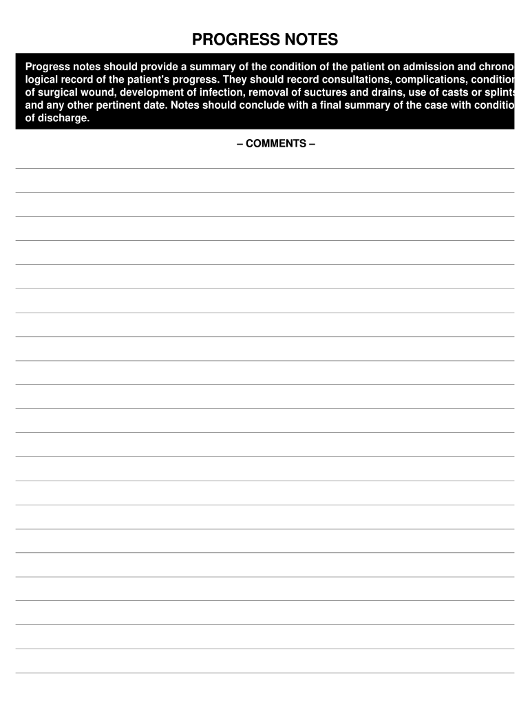 Free Printable Progress Notes Template Fill Out Sign Online DocHub