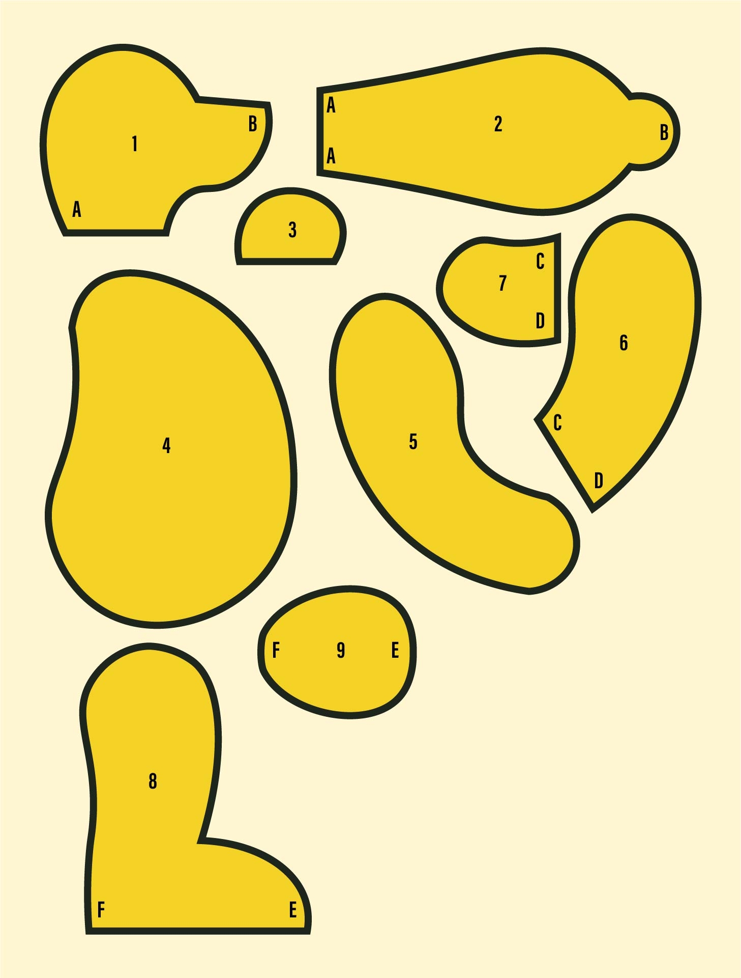 Templates Free Printable Memory Teddy Bear Pattern