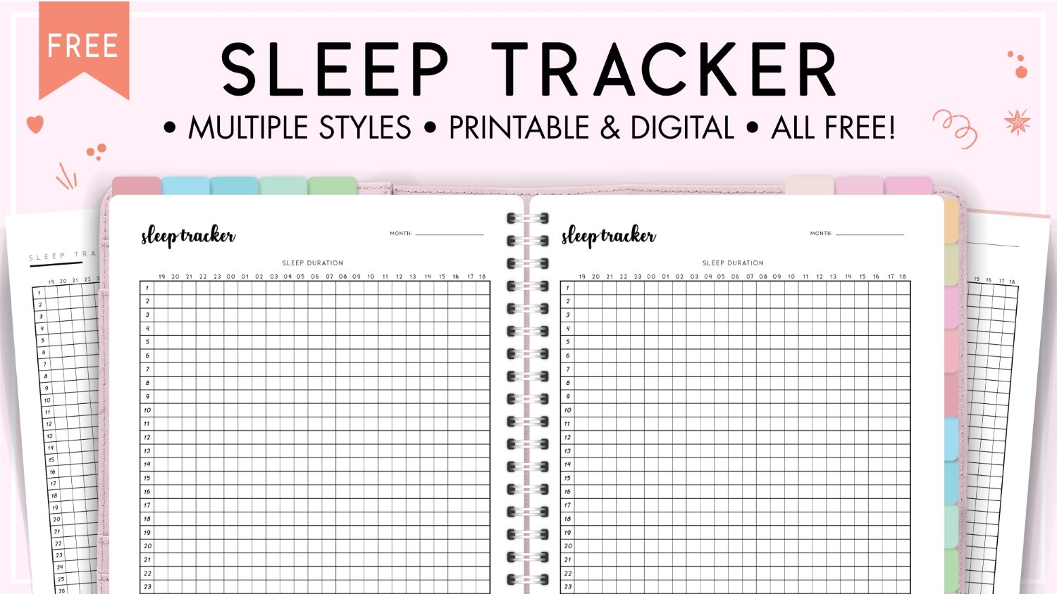 Free Printable Sleep Diary Templates Free Printable Sleep Diary Templates