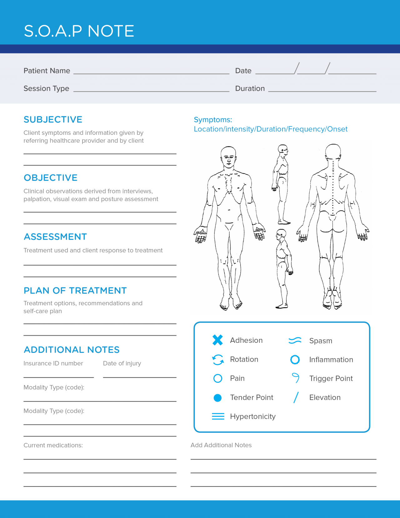 Free Printable Soap Note Templates