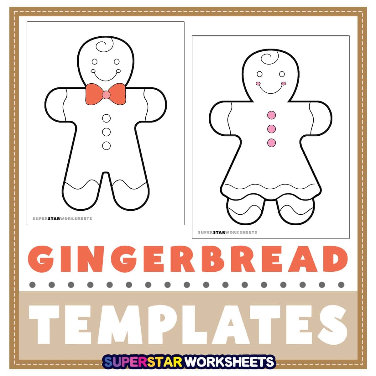 Free Gingerbread Man Templates Printable