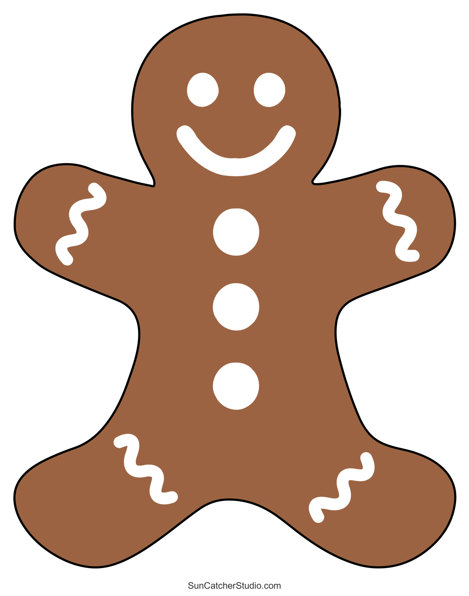 Gingerbread Man Templates Printable Free