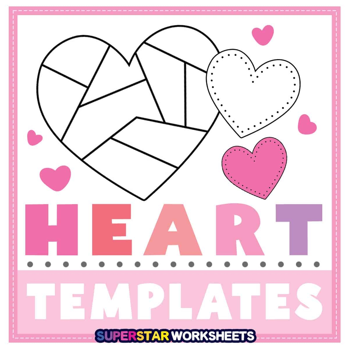 Free Printable Heart Puzzle Templates
