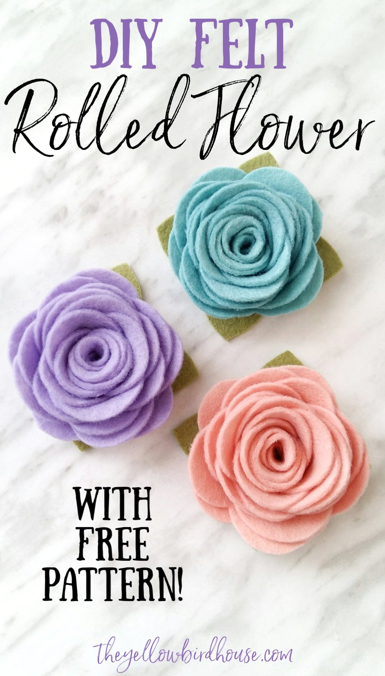 Printable Free Felt Flower Pattern Templates