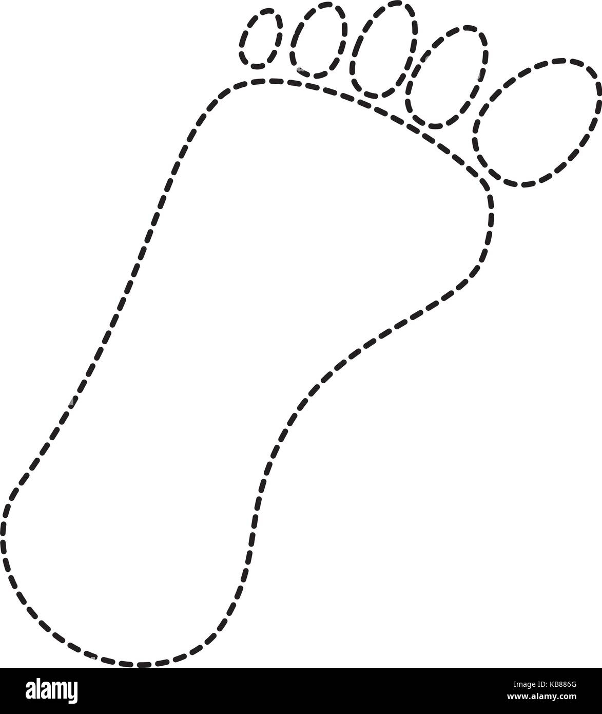 Human Footprint Isolated Icon Vector Illustration Design Stock Vector Image Art Alamy