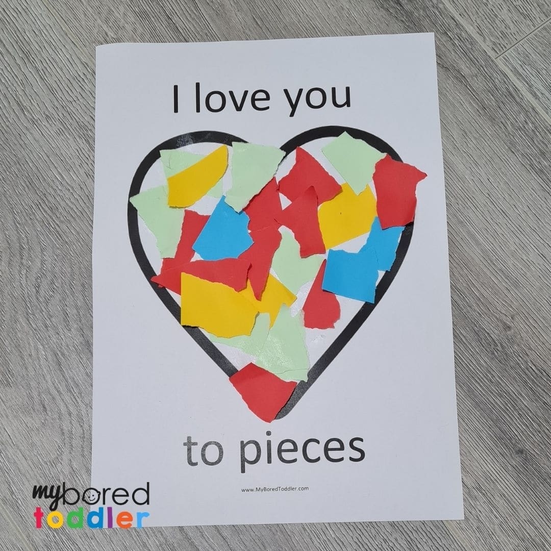 Templates I Love You To Pieces Free Printable
