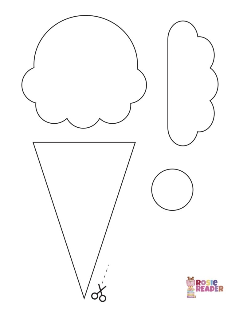 Ice Cream Template Reading Adventures For Kids Ages 3 To 5 Ice Cream Template Reading Adventures For Kids Ages 3 To 5