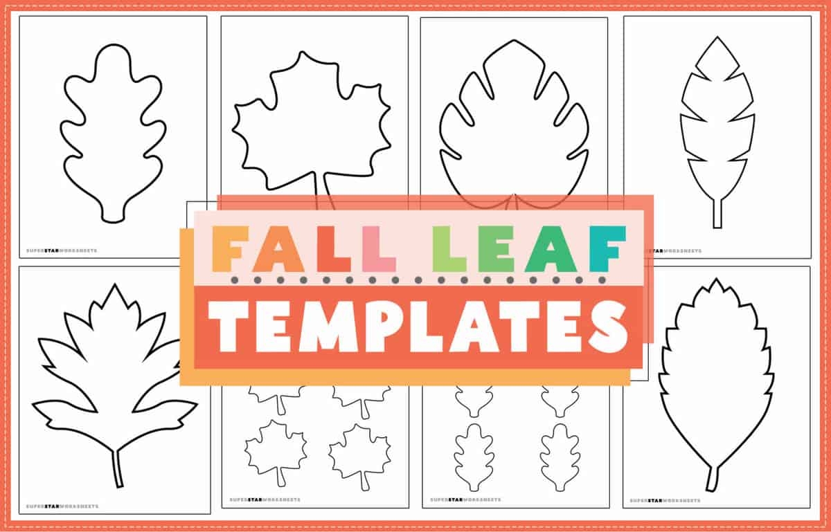 Leaf Template Free Printables Superstar Worksheets