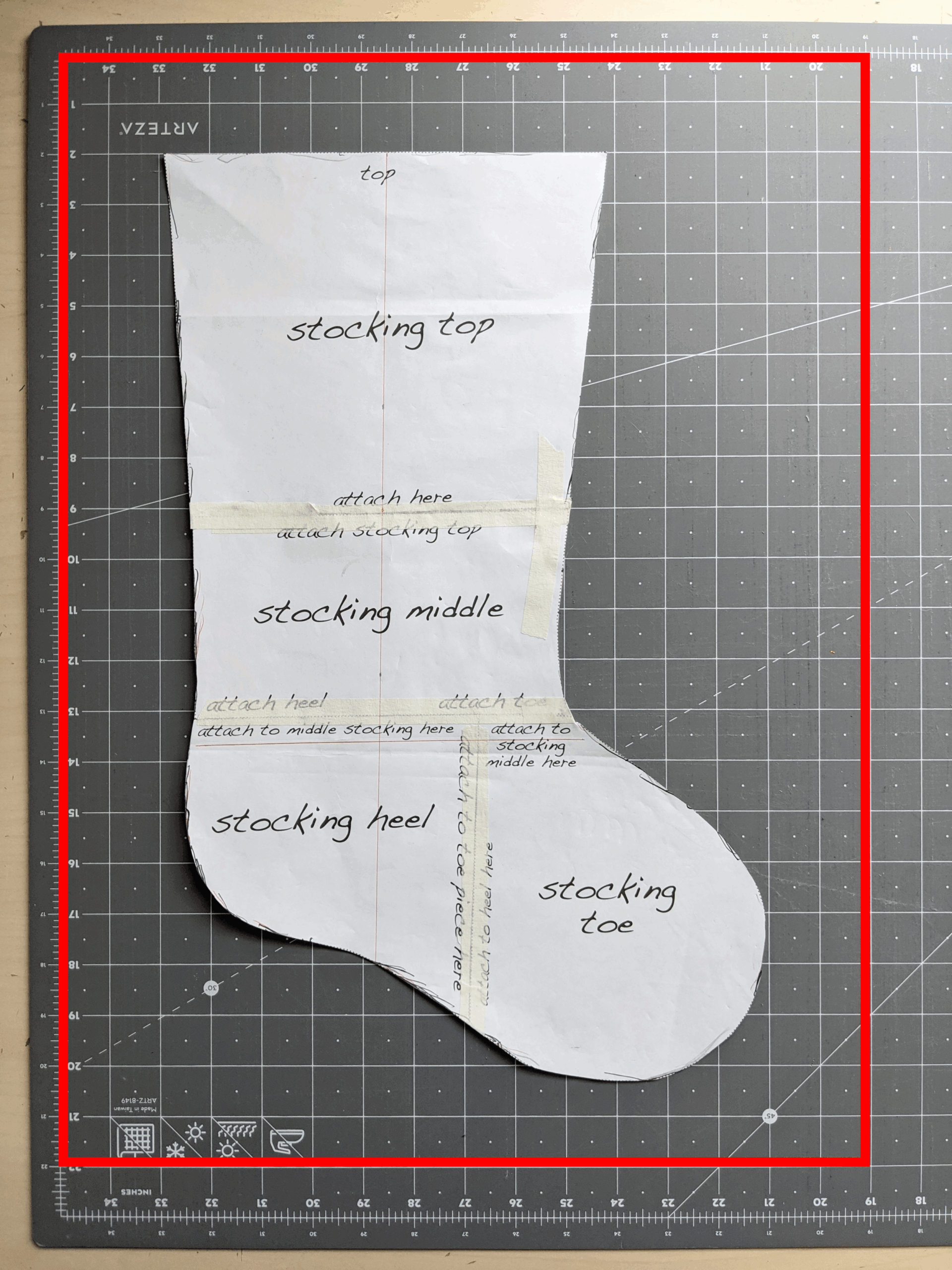 Christmas Stocking Templates Printable Free