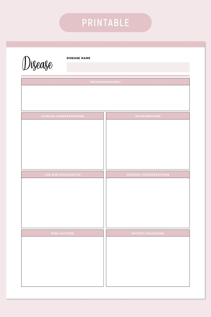 Nursing Student Template Printable