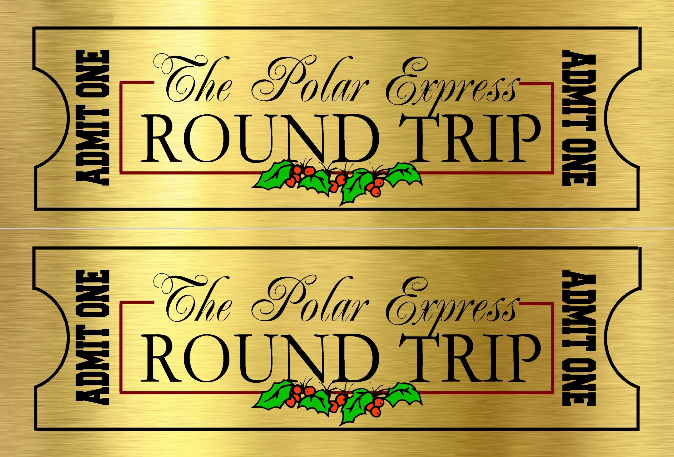 Free Printable Templates Free Polar Express Tickets