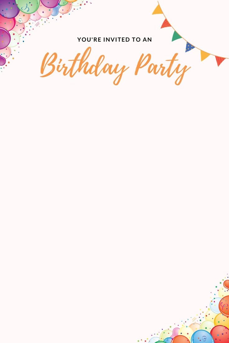 Free Printable Birthday Invitation Templates