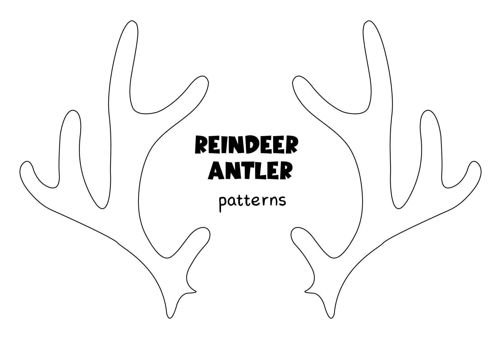 Printable Reindeer Antlers Online Printable Reindeer Antlers Online