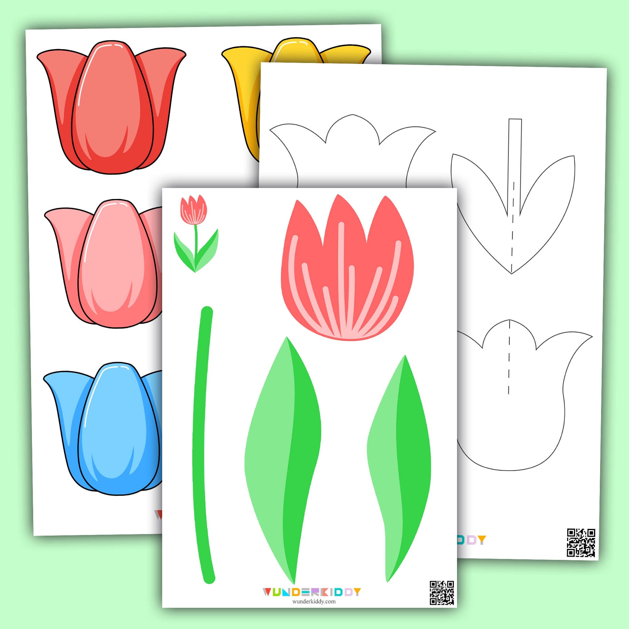 3D Tulip Templates Printable Free