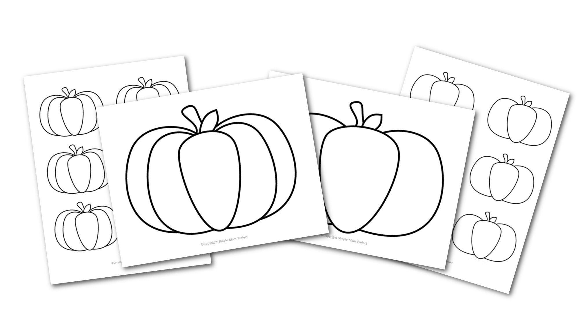 Pumpkin Templates In Large And Small Free Printable Outline Simple Mom Project