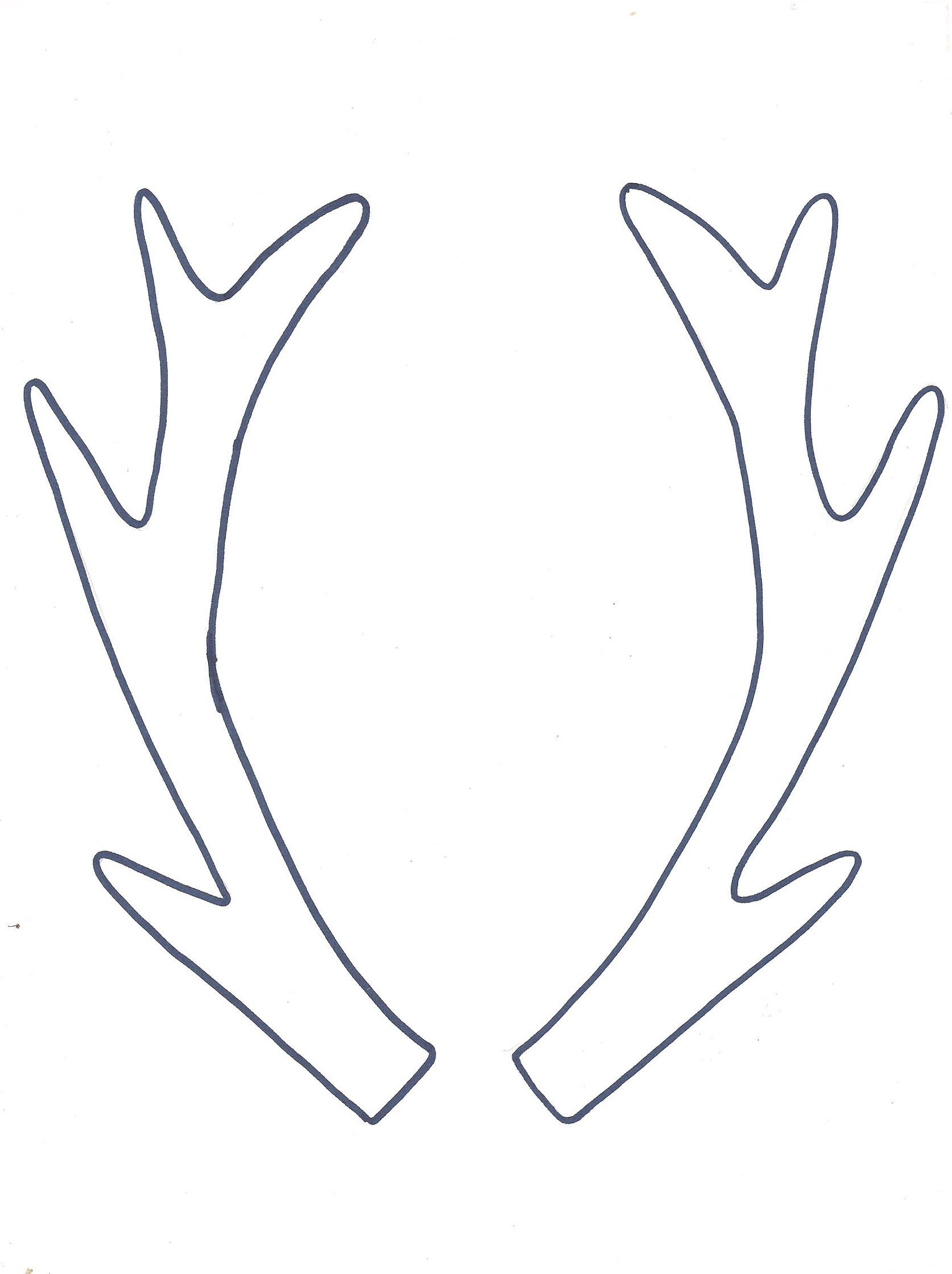 Free Printable Reindeer Antlers Templates Free Printable Reindeer Antlers Templates