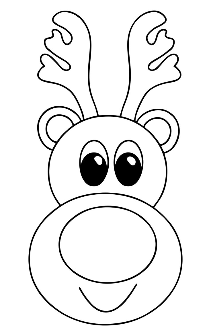 Reindeer Faces 10 Free PDF Printables Printablee