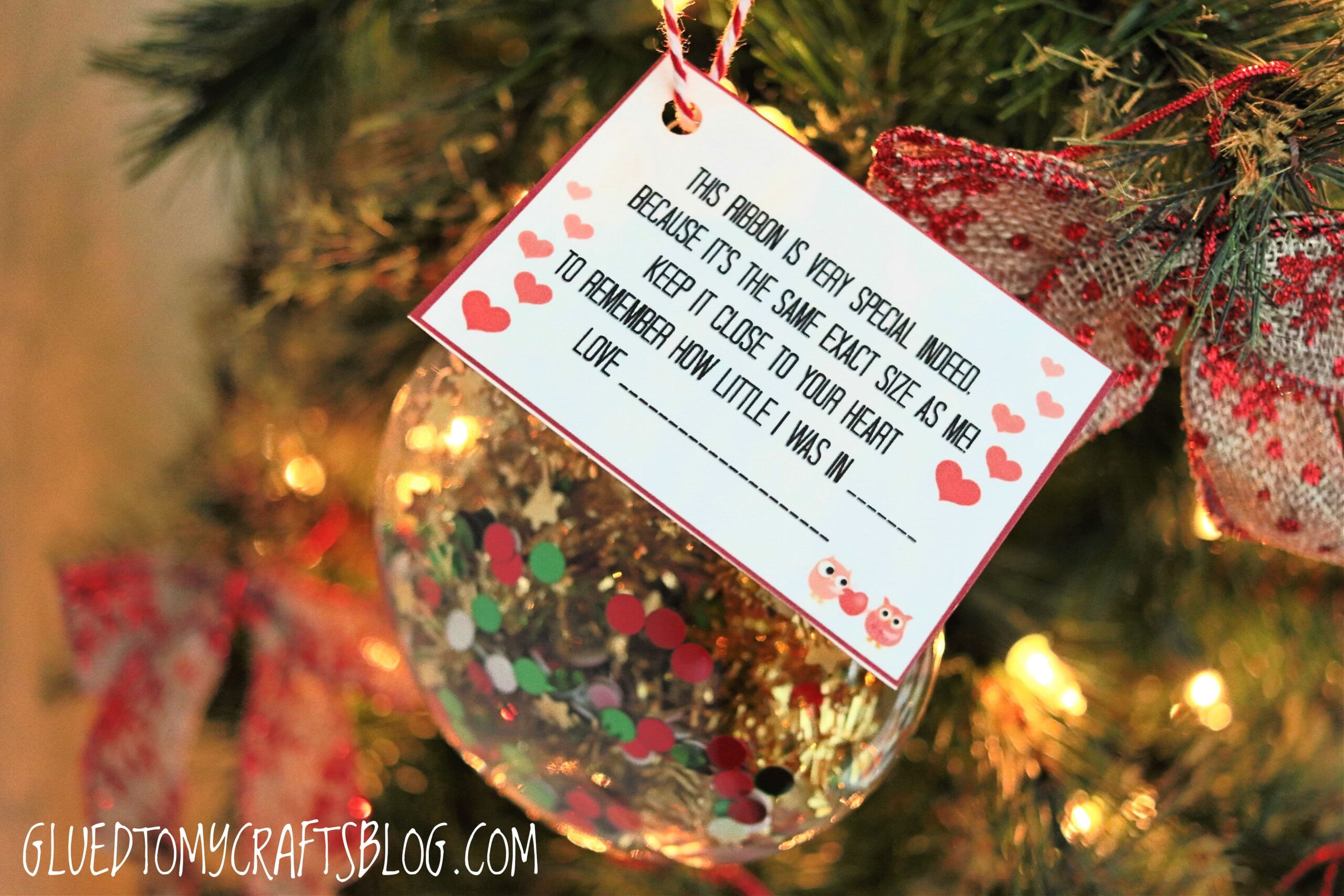 Ribbon Height Poem Printable Landing Page