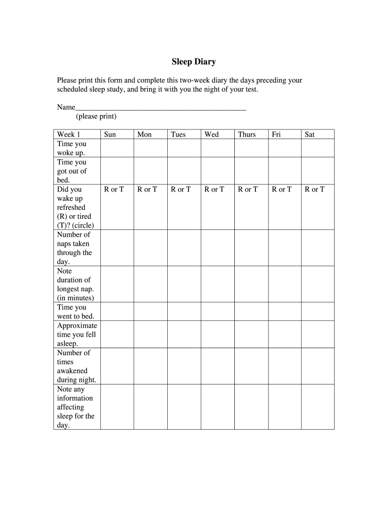 Sleep Journal Template Fill Online Printable Fillable Blank PdfFiller Sleep Journal Template Fill Online Printable Fillable Blank PdfFiller