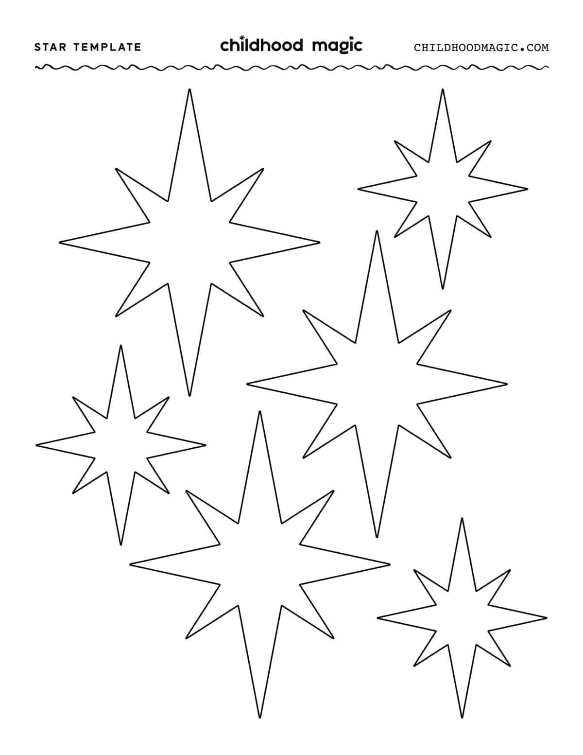 Free Templates Of Stars Printable