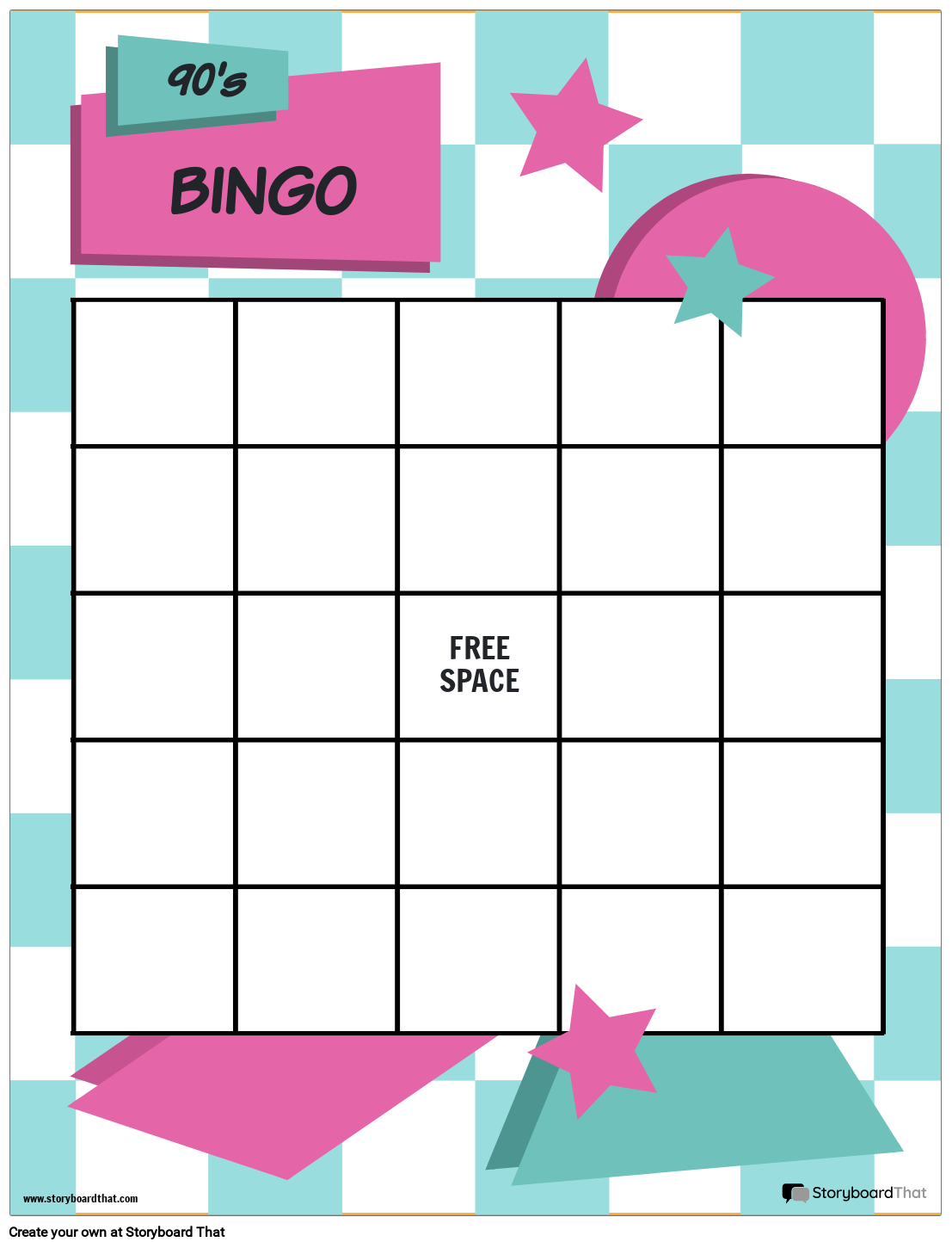Free Printable Cute Bingo Templates