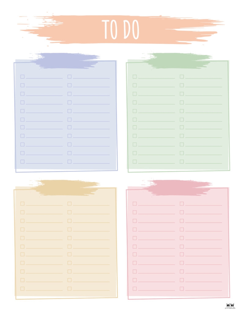 To Do List Templates Printable Free