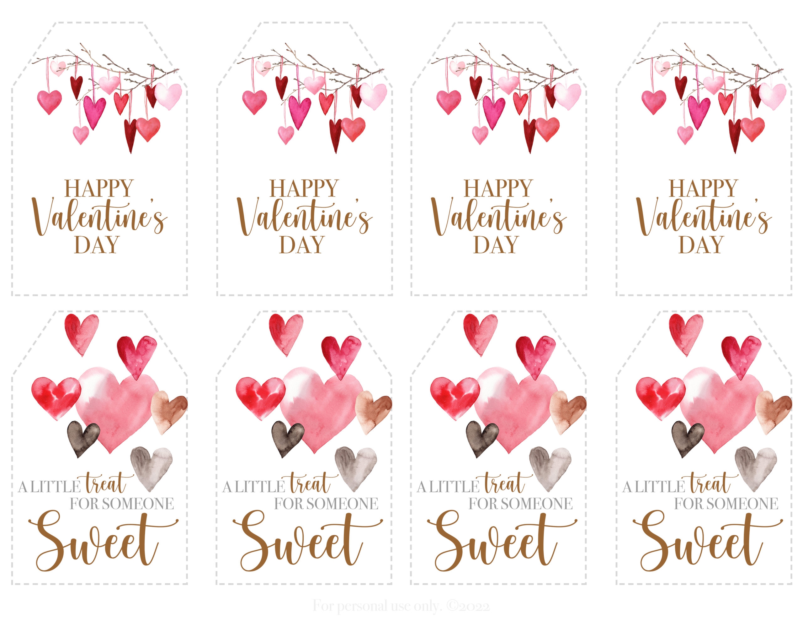 Templates Free Printable Valentine Tags