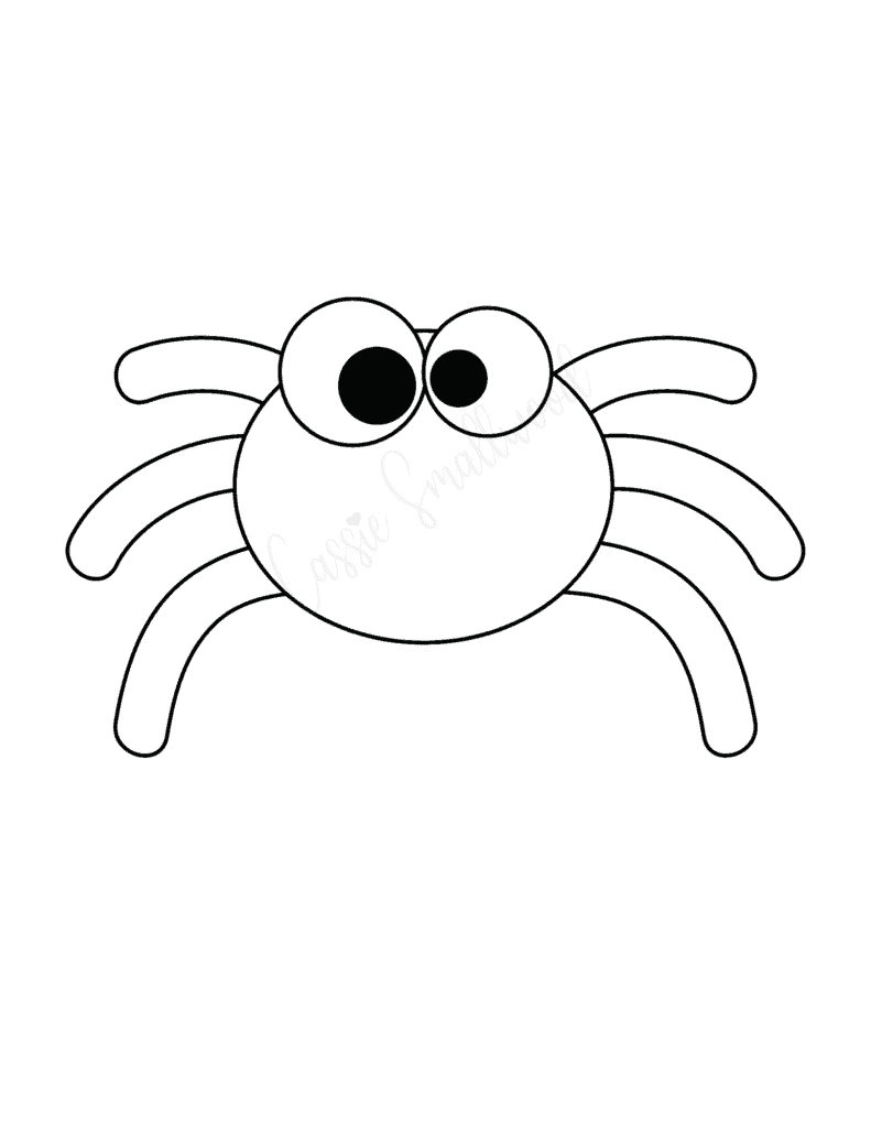 Free Printable Template For Small Spiders