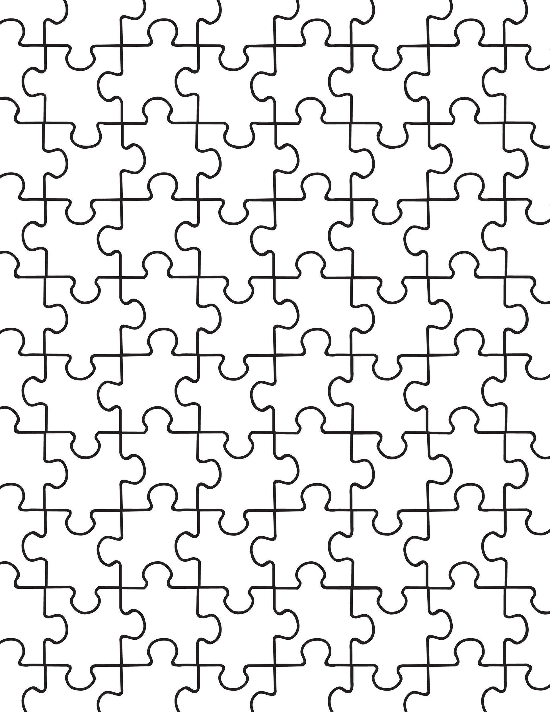 Free Printable Puzzle Pieces Template