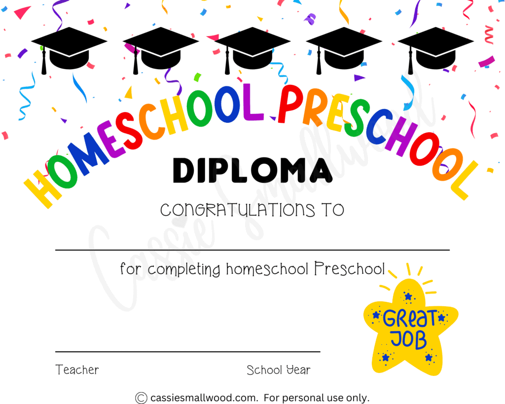 20 Preschool And Kindergarten Graduation Certificates FREE PRINTABLE Cassie Smallwood 20 Preschool And Kindergarten Graduation Certificates FREE PRINTABLE Cassie Smallwood
