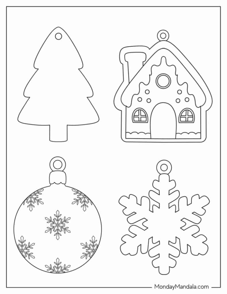 200 Printable Christmas Ornaments Free Templates  200 Printable Christmas Ornaments Free Templates