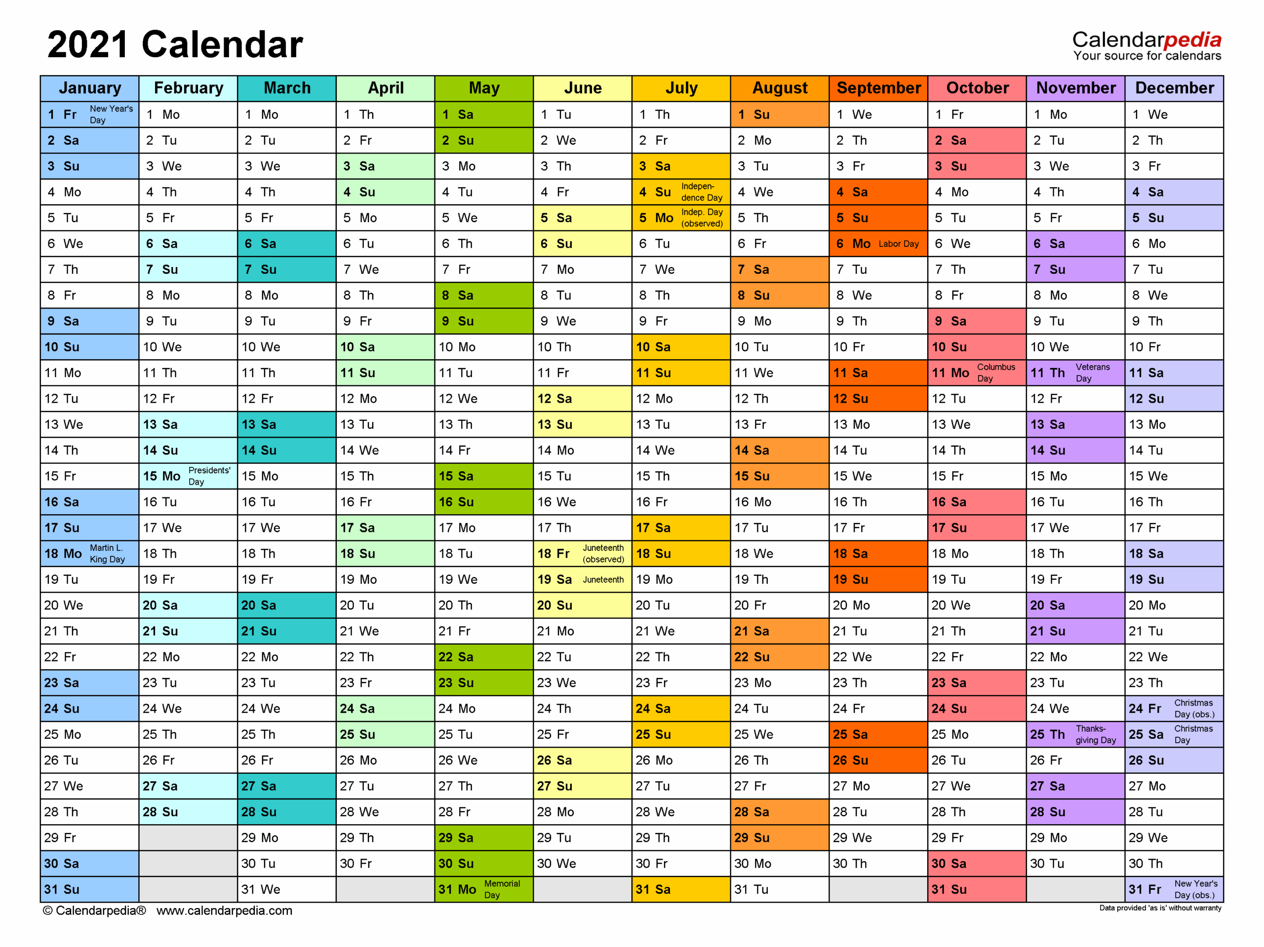 2021 Calendar Free Printable PDF Templates Calendarpedia 2021 Calendar Free Printable PDF Templates Calendarpedia