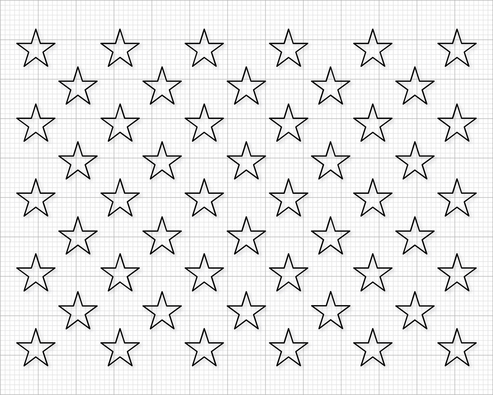 Free Printable American Flag Star Template