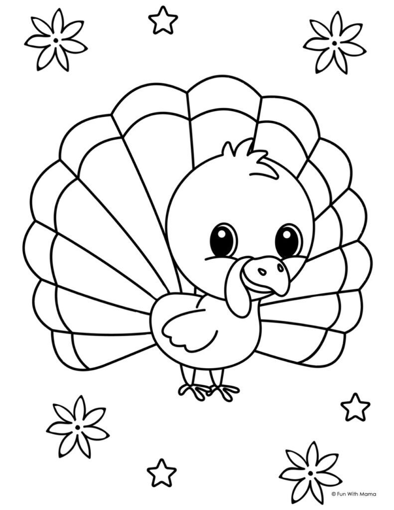 Free Printable Turkey Template To Color