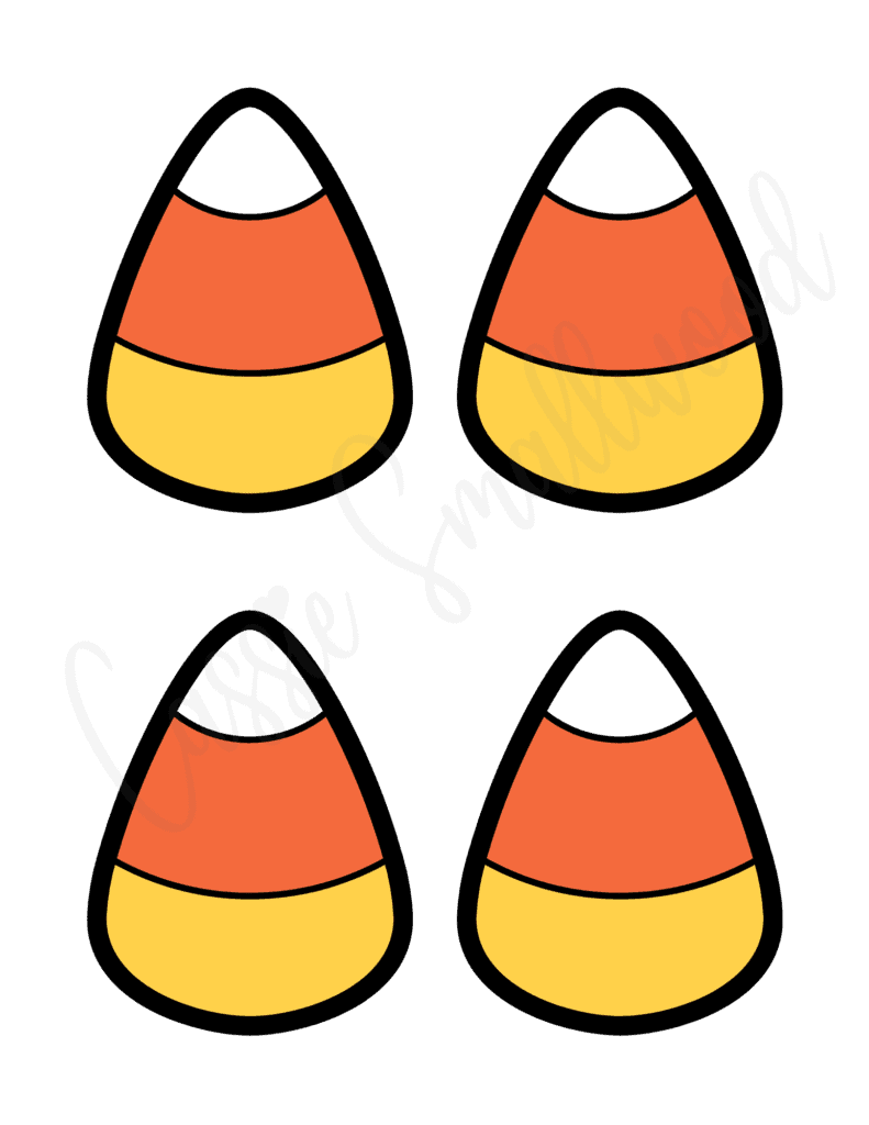 9 Cute Candy Corn Templates Black And White Color Cassie Smallwood 9 Cute Candy Corn Templates Black And White Color Cassie Smallwood