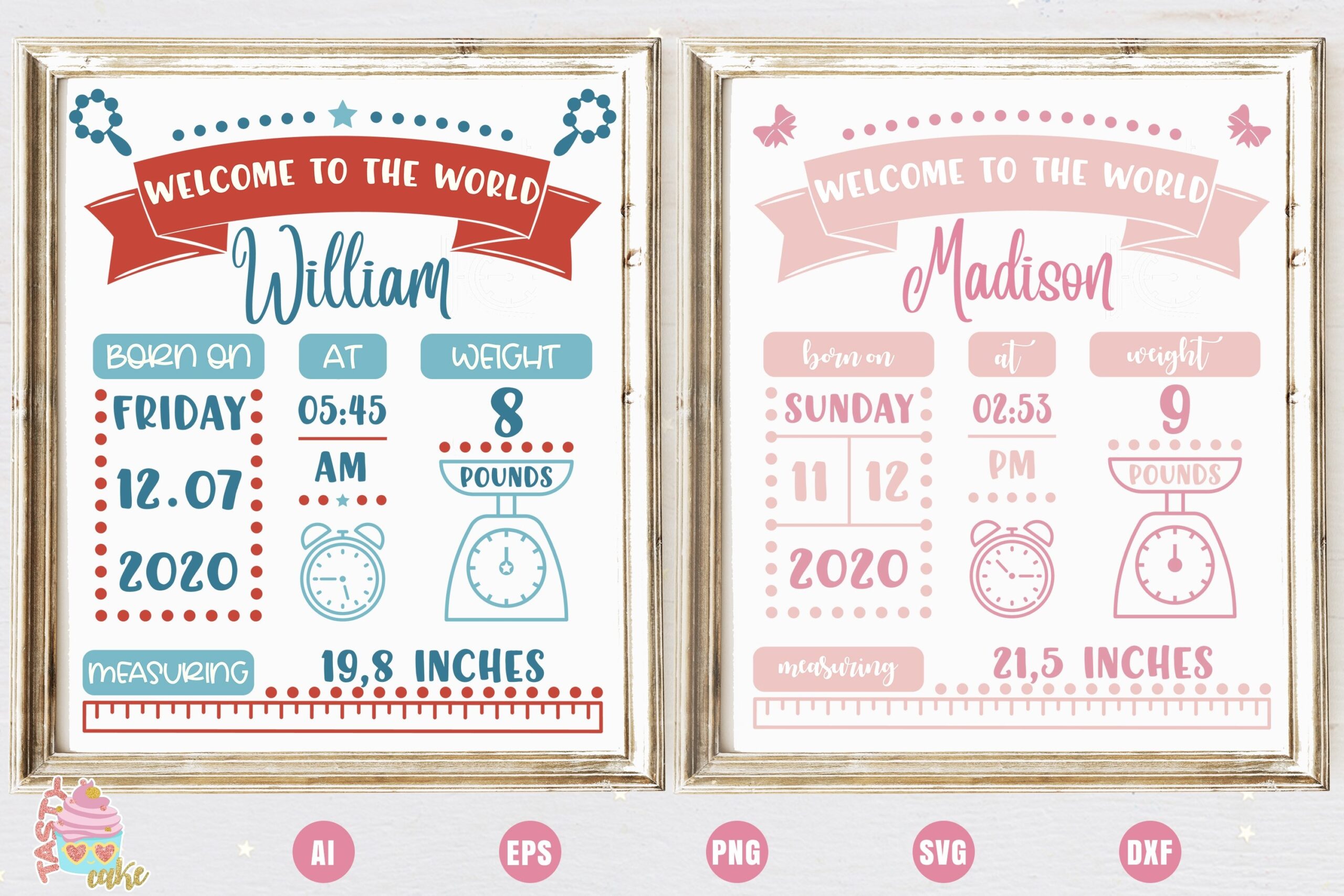 Free Printable Baby Stats Template