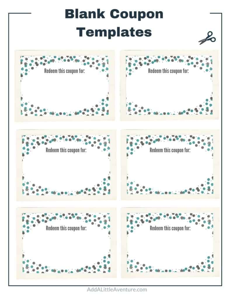 Blank Printable Coupons Templates Free