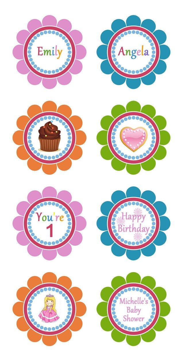 Free Printable Cupcake Toppers Template