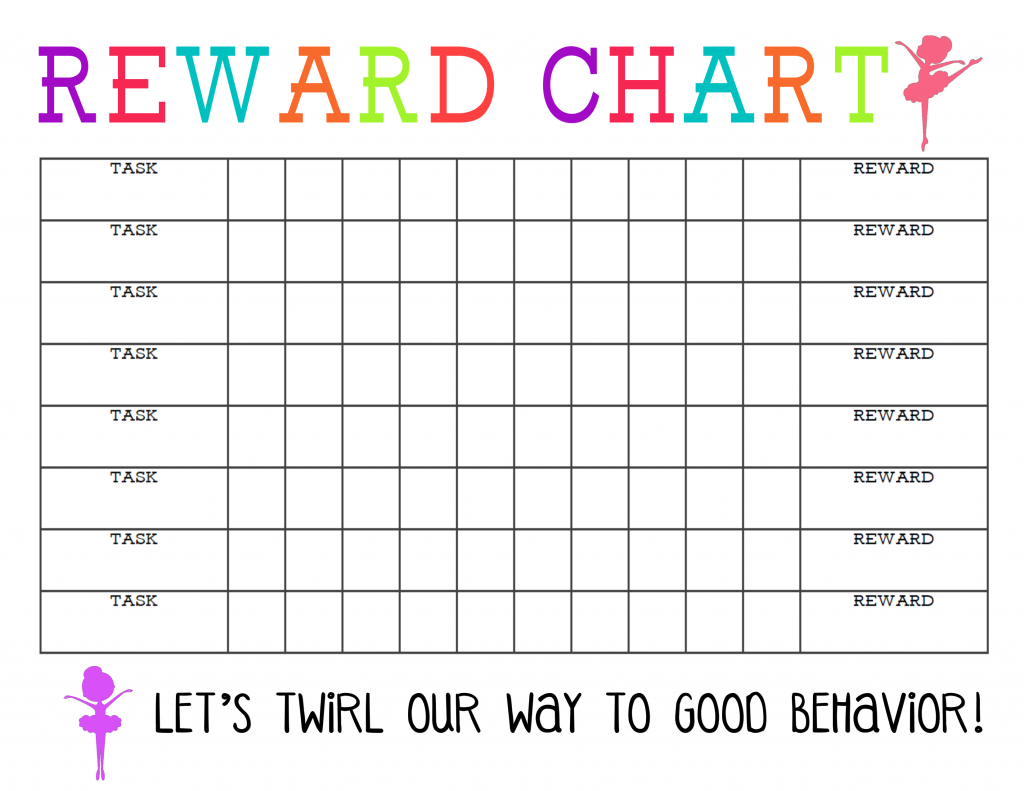 Free Printable Reward Chart Template Free Printable Reward Chart Template
