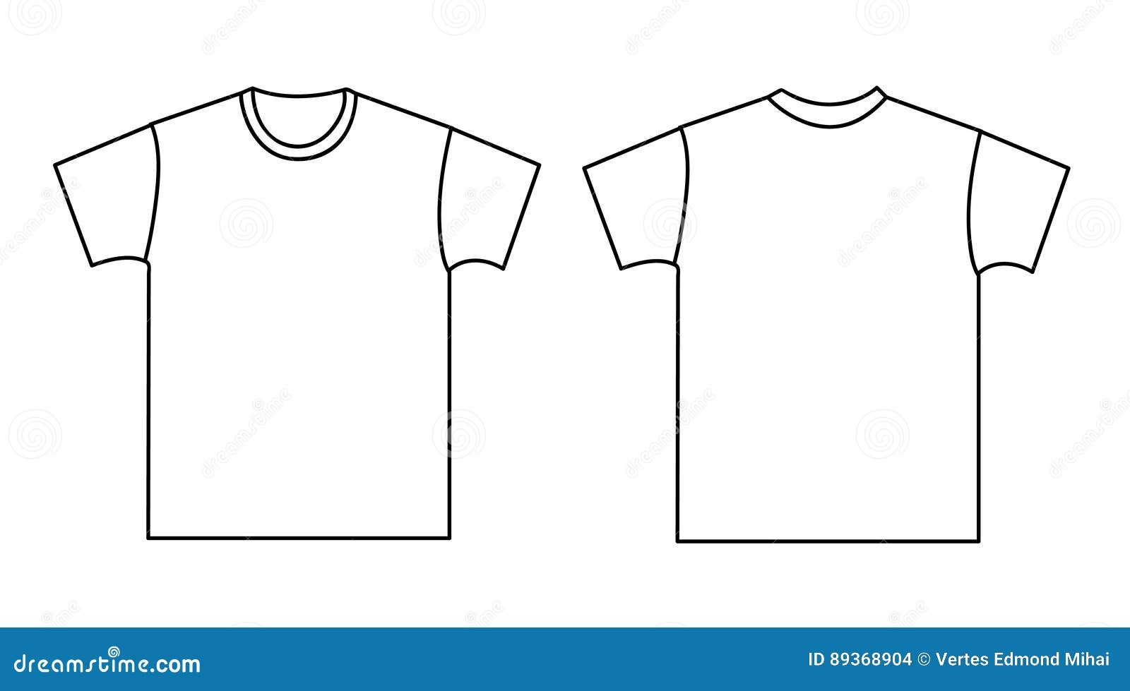 Blank T shirt Template Stock Vector Illustration Of Abstract 89368904