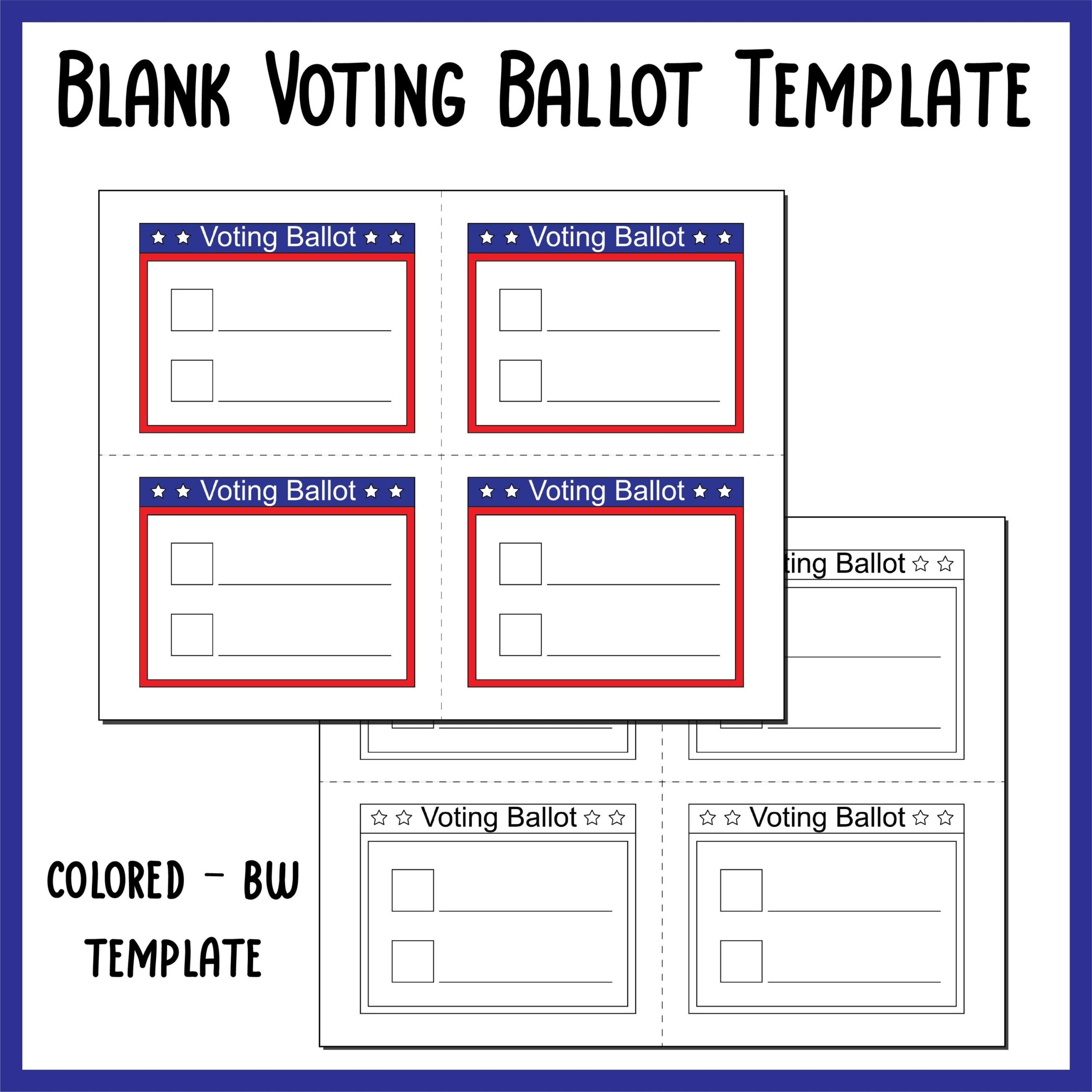 Blank Voting Ballot Template Mock Election Day Paper Printables Activities Etsy Blank Voting Ballot Template Mock Election Day Paper Printables Activities Etsy