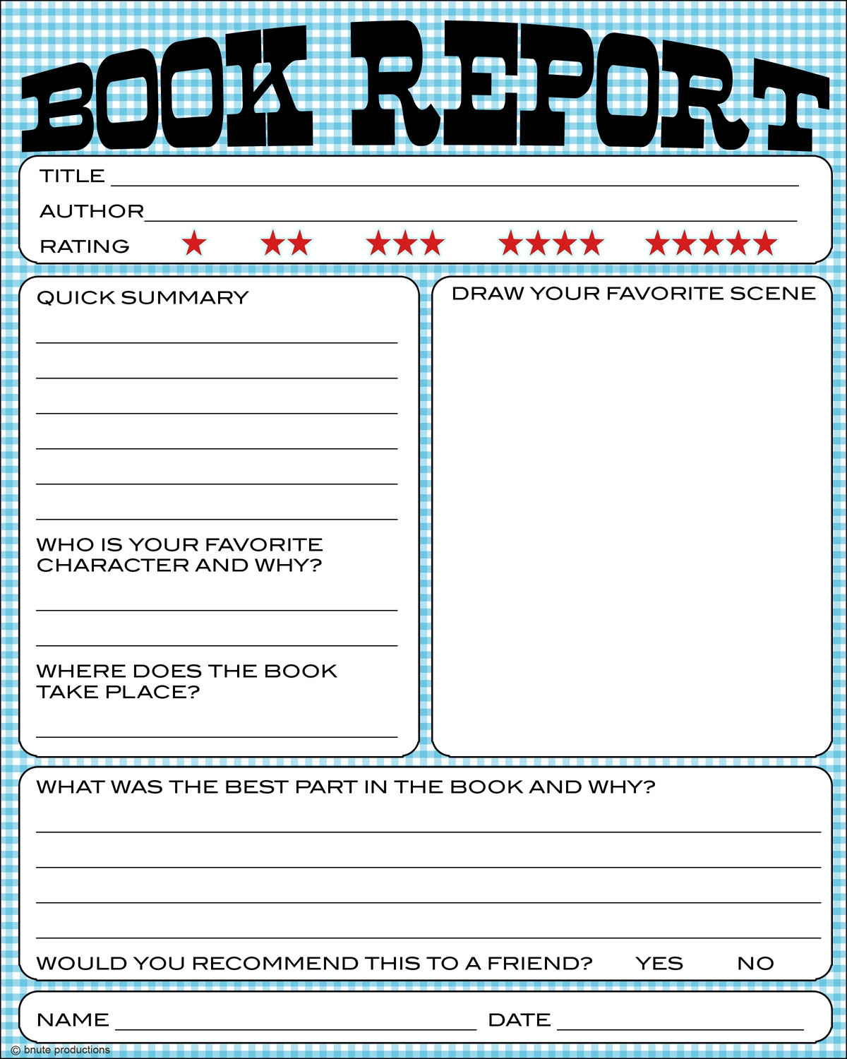 Book Report Template Free Printable Book Report Template Free Printable