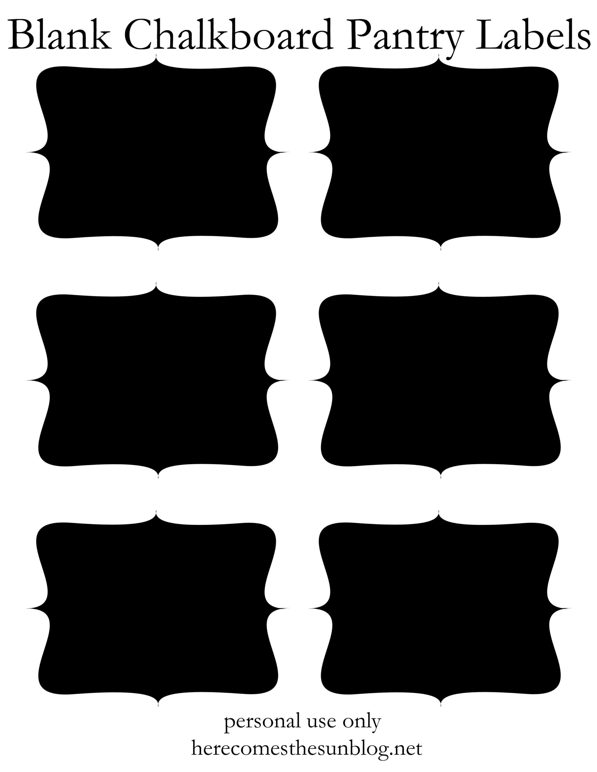 Free Printable Chalkboard Label Templates Free Printable Chalkboard Label Templates